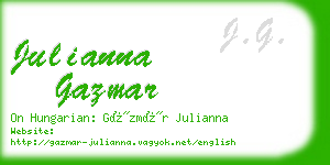 julianna gazmar business card